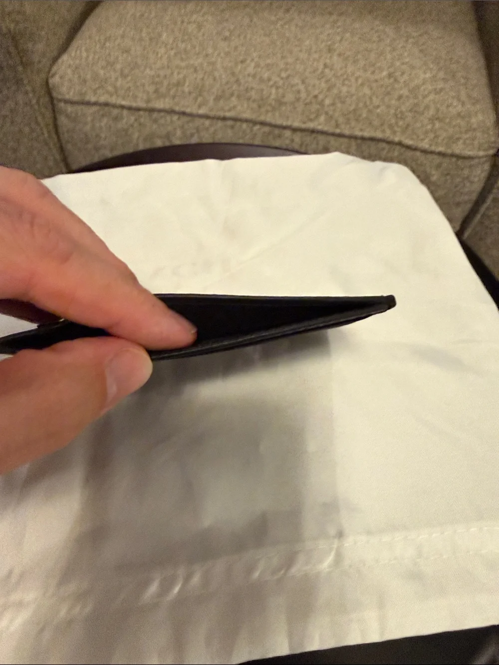 BOSS Black Pebble-Grain Leather Card Holder